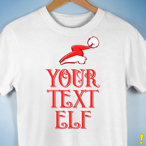 Personalized Elf Family Unisex T-Shirt - White